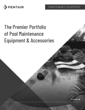 Pentair Flexible Pool Vacuums The Premier Portfolio of Pool Maintenance Equipment and Accessories