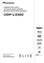 Pioneer UDP-LX500 Operating Instructions