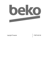 Beko FSP1651 User Manual