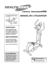 HealthRider Crosstrainer 690s French Manual
