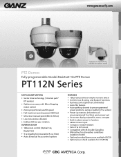 Ganz Security PT112N PT112NXT Specifications