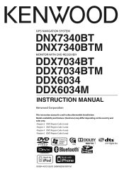 Kenwood DDX6034M User Manual