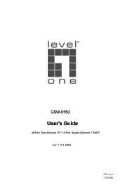 LevelOne GSW-5150 Manual