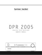 Harman Kardon DPR 2005 Owners Manual