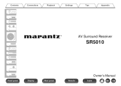 Marantz SR5010 SR5010 Owner's Manual in English