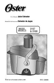 Oster Compact 400-Watt Juice Extractor Instruction Manual