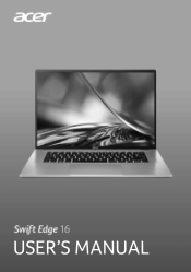 Acer Swift Edge 16 User Manual