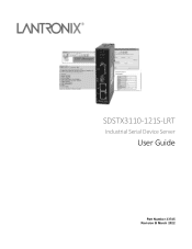 Lantronix SDSTX3110-121S-LRT SDSTX3110-121S-LRT User Guide Rev B