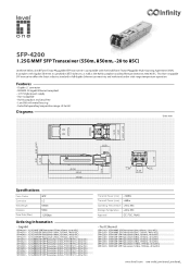 LevelOne SFP-4200 Datasheet