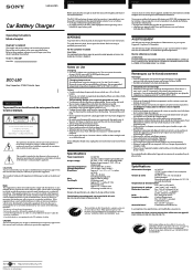 Sony DCC-L50 Operating Instructions