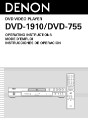 Denon DVD-1910 Owners Manual