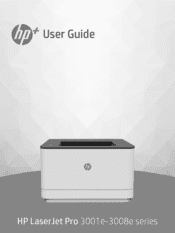HP LaserJet Pro 3001-3008dne User Guide