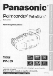 Panasonic PVL59D PVL59 User Guide