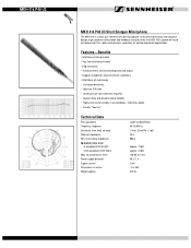 Sennheiser MKH 416-P48U3 Product Sheet