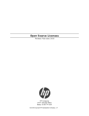 HP LaserJet Pro M706 LaserJet Open Source Licenses