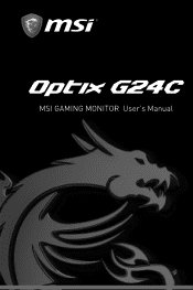 MSI Optix G24C User Manual