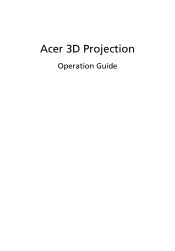 Acer D111 3D manual