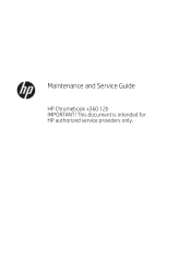 HP Chromebook 12b-ca0000 x360 PC Maintenance and Service Guide