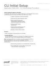 Lantronix S3220 Series CLI initial Set-up Procedure PDF 802.33 KB