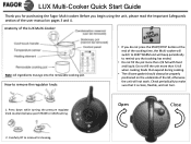 Fagor Lux Multicooker LUX Quick guide