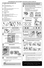 Frigidaire FRS3HF55KB Installation Instructions (All Languages)