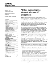 HP ProLiant 6500 PCI Bus Numbering in a Microsoft Windows NT Environment