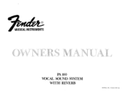 Fender PA 100 Owners Manual