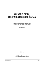Oki OKIOFFICE44 Maintenance Manual