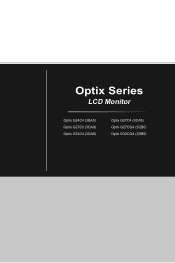 MSI Optix G32CQ4 User Manual