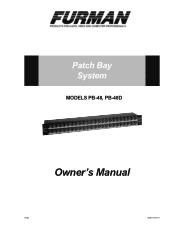 Nady PB48 Owners Manual