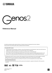 Yamaha Genos2 Genos2 Reference Manual