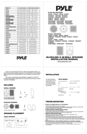 Pyle PDIWCS56 Instruction Manual