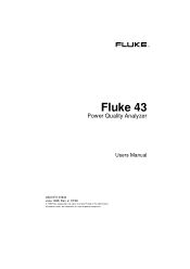 Fluke 43B User Manual
