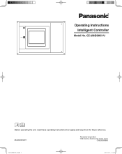 Panasonic U-72ME1U9 CZ-256ESMC1U Intelligent Controller Installation Manual