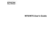 Epson PowerLite W75 Users Guide