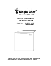 Magic Chef MCBR170WMD User Manual
