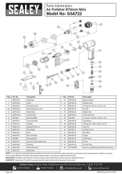 Sealey GSA722 Parts Diagram