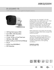 Hikvision DS-2CE16H5T-ITE Data Sheet