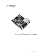 Lantronix Micro125 Micro125 - Integration Guide