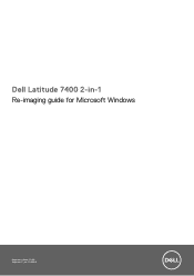 Dell Latitude 7400 2-in-1 Re-imaging guide for Microsoft Windows
