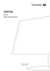 ViewSonic VX2716 User Guide Francais