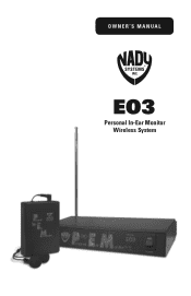 Nady EO3 Manual