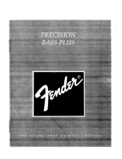 Fender Precision Bass Plus Owners Manual