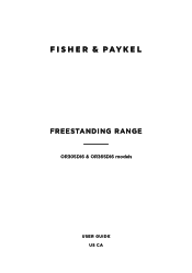 Fisher and Paykel OR36SDI6X1 User Guide