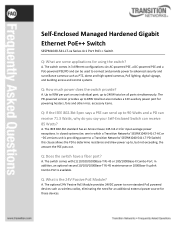 Lantronix SESPM Series Self-Enclosed Managed Hardened Gigabit Ethernet PoE Switch Frequently Asked Questions