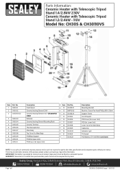 Sealey CH30110VS Parts Diagram
