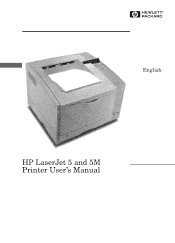 HP C3952A HP LaserJet 5, 5M, and 5N Printer - User's Guide