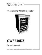 EdgeStar CWF340DZ Owner's Manual