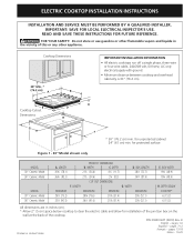 Frigidaire PLEC36S9EC Installation Instructions
