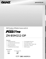 Ganz Security ZN-B5M212-DP Specifications